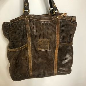 Free people/campomaggi  large leather purse
